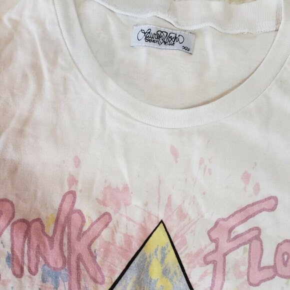 Lauren Moshi Pink Floyd Fringe Boho Tshirt - Picture 5 of 6